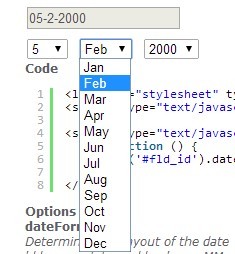 jQuery Date-List-Plugin